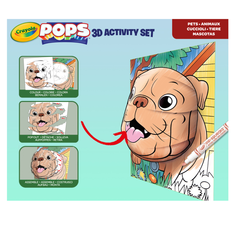 POPS 3D ACTIVITY SET CUCCIOLI